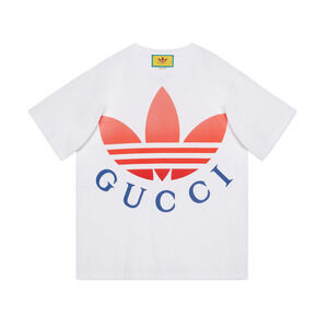 NWT Gucci Adidas X Cotton T-shirt In White T-shirt Size XL